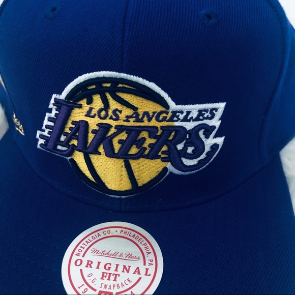 MITCHELLS & NESS LOS ANGELES LAKERS SNAPBACK  HAT - Picture 4 of 8